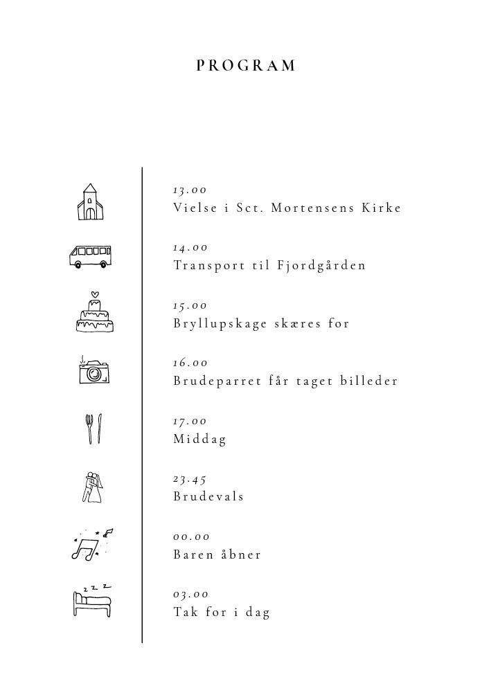 Tillægskort - Asta og Mads, tidslinje med transport, håndtegnet